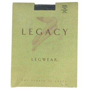 Legacy Legwear Microfiber Control Top Tights Size B Medium Gray Heather